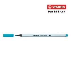 31 - Stabilo Pen 68 Brush Pennarello Azzurro Chiaro