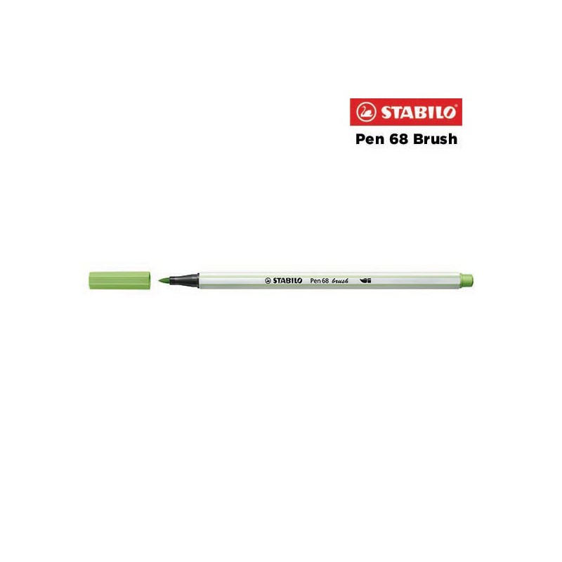 34 - Stabilo Pen 68 Brush Pennarello Pistacchio