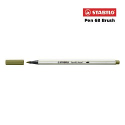 37 - Stabilo Pen 68 Brush Pennarello Verde Muschio