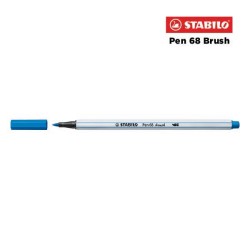41 - Stabilo Pen 68 Brush Pennarello Blu Scuro
