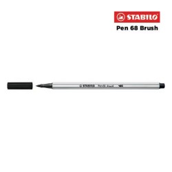 46 - Stabilo Pen 68 Brush Pennarello Nero