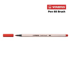 48 - Stabilo Pen 68 Brush Pennarello Carminio