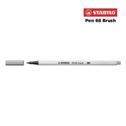 95 - Stabilo Pen 68 Brush Pennarello Grigio Freddo Medio