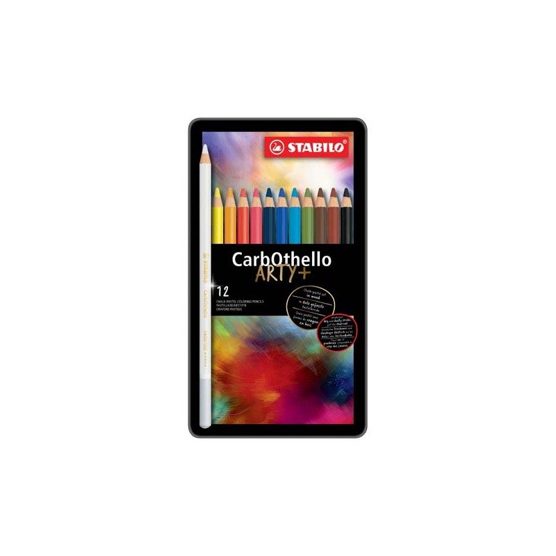 Stabilo CarbOthello Arty+ 12 Matite Colorate in Scatola di Metallo