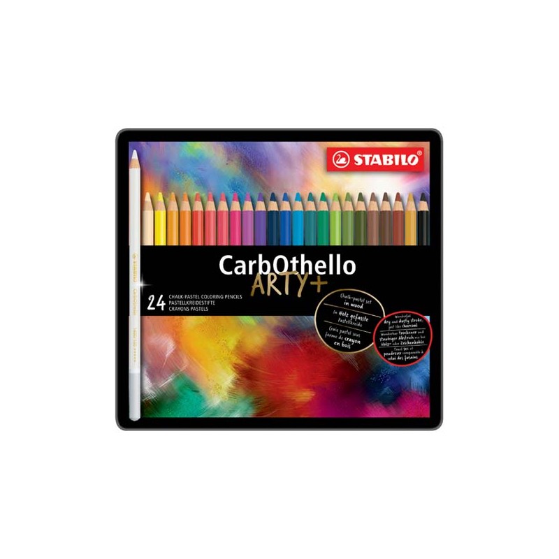 Stabilo CarbOthello Arty+ 24 Matite Colorate in Scatola di Metallo