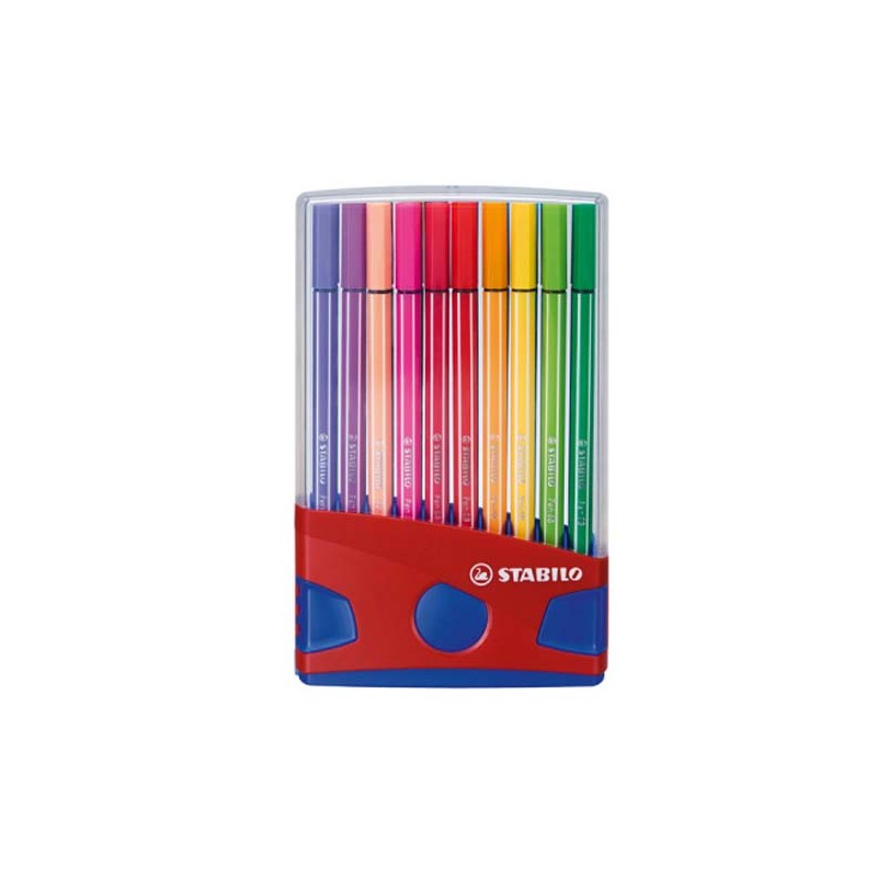 Stabilo Pen 68 Color Parade 20 Pennarelli in Scatola di Plastica
