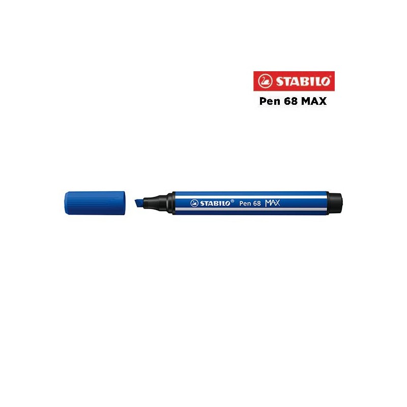 32 - Stabilo Pen 68 MAX Pennarello Blu Oltremare
