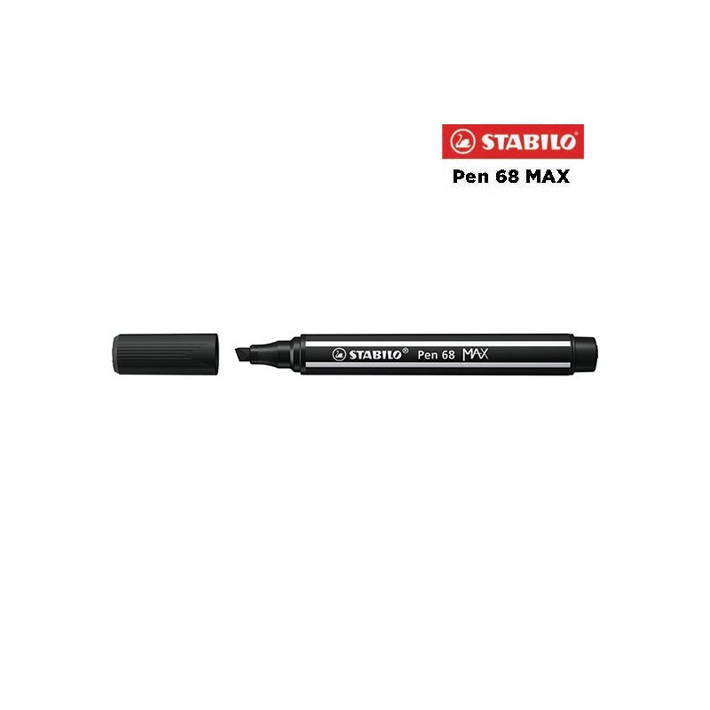 46 - Stabilo Pen 68 MAX Pennarello Nero