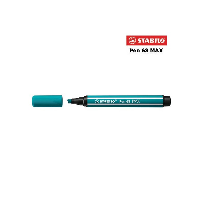 51 - Stabilo Pen 68 MAX Pennarello Blu Turchese