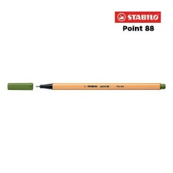 35 - Stabilo Point 88 Fineliner Verde Mimetico