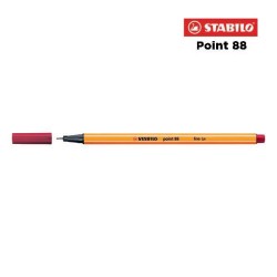 50 - Stabilo Point 88 Fineliner Rosso Cremisi
