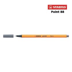 96 - Stabilo Point 88 Fineliner Grigio Scuro