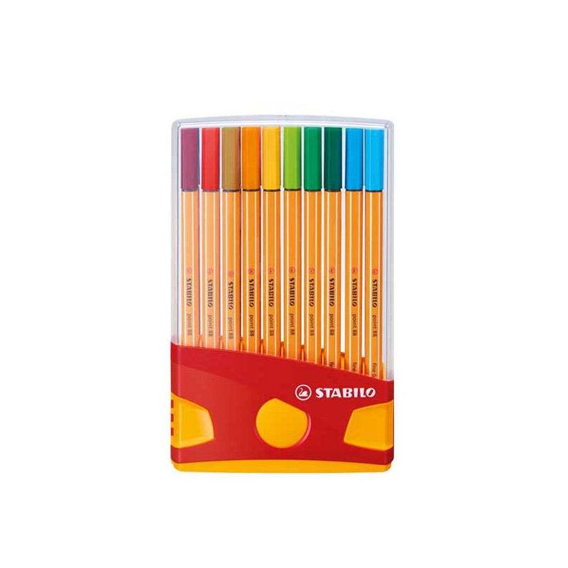 Stabilo Point 88 Color Parade 20 Fineliner in Scatola di Plastica