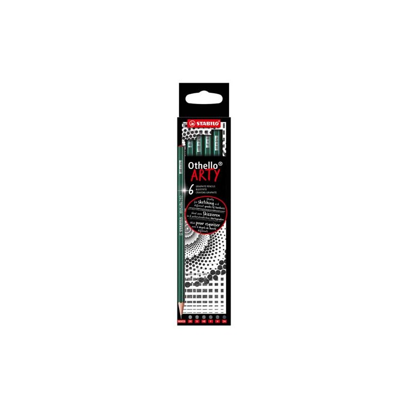 Stabilo Set Othello Arty 6 Matite Grafite Scatola in Cartone