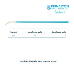 Princeton Select Serie n.P3750 pennello sintetico liner corto con ghiera angolare, manico corto