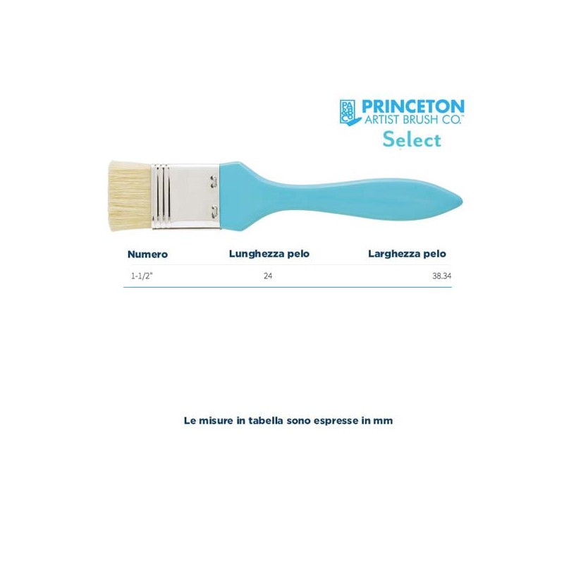 Princeton Select Serie n.P3750 Pennellessa in setola sintetica, manico corto
