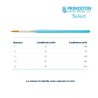 Princeton Select Serie n.P3750 pennello sintetico tondo, manico corto