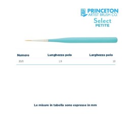 Princeton Select Petite Serie n.P3750 pennello sintetico liner, manico corto