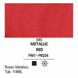 345 - Liquitex Basics acrilico rosso metallico