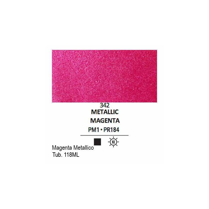 342 - Liquitex Basics acrilico magenta metallico