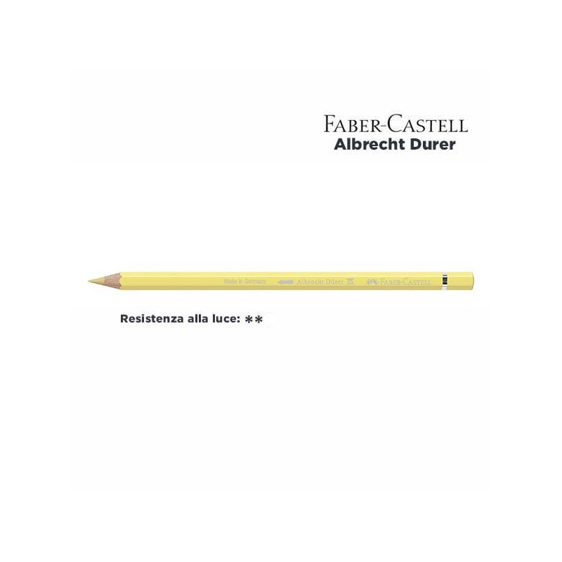102 - Faber-Castell matita acquerellabile Albrecht Durer Giallo Paglierino