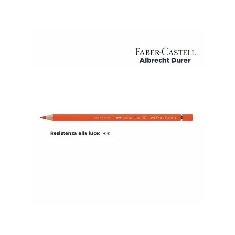 115 - Faber-Castell matita acquerellabile Albrecht Durer Arancione Cadmio Scuro
