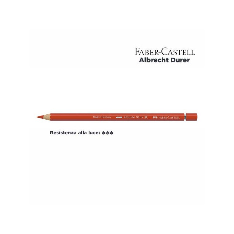 117 - Faber-Castell matita acquerellabile Albrecht Durer Rosso Cadmio Scuro
