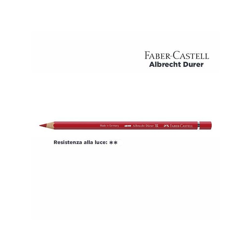 121 - Faber-Castell matita acquerellabile Albrecht Durer Rosso Geranio Chiaro
