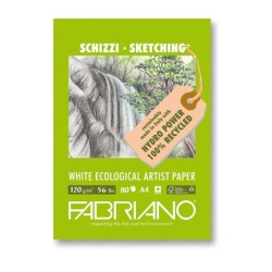 Fabriano Disegno Ecologico per Artisti, blocco 40 fogli, cm 29,7x42, grana naturale, 120 gr/mq