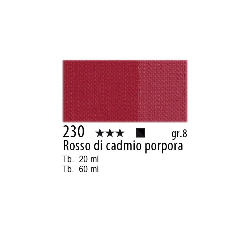 230 - Maimeri Olio Artisti Rosso di cadmio porpora