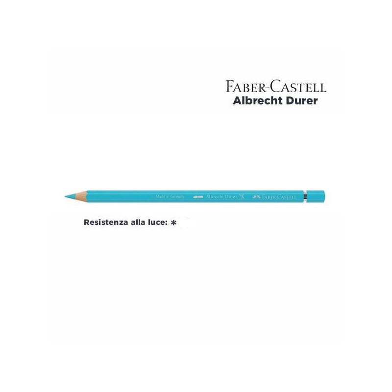 154 - Faber-Castell matita acquerellabile Albrecht Durer Turchese Cobalto Chiaro