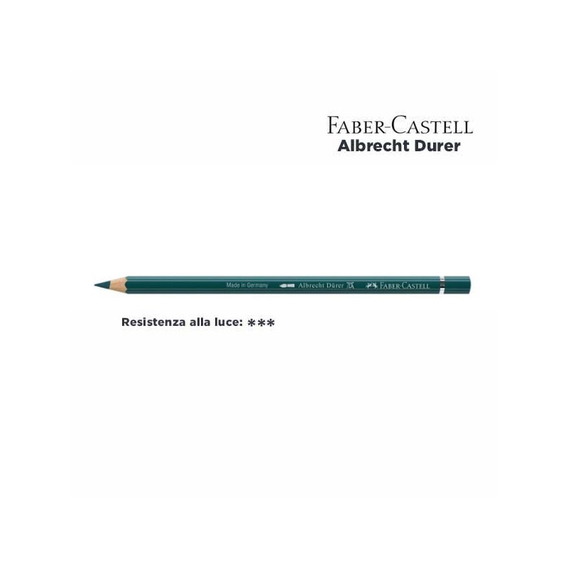 158 - Faber-Castell matita acquerellabile Albrecht Durer Verde Cobalto Intenso