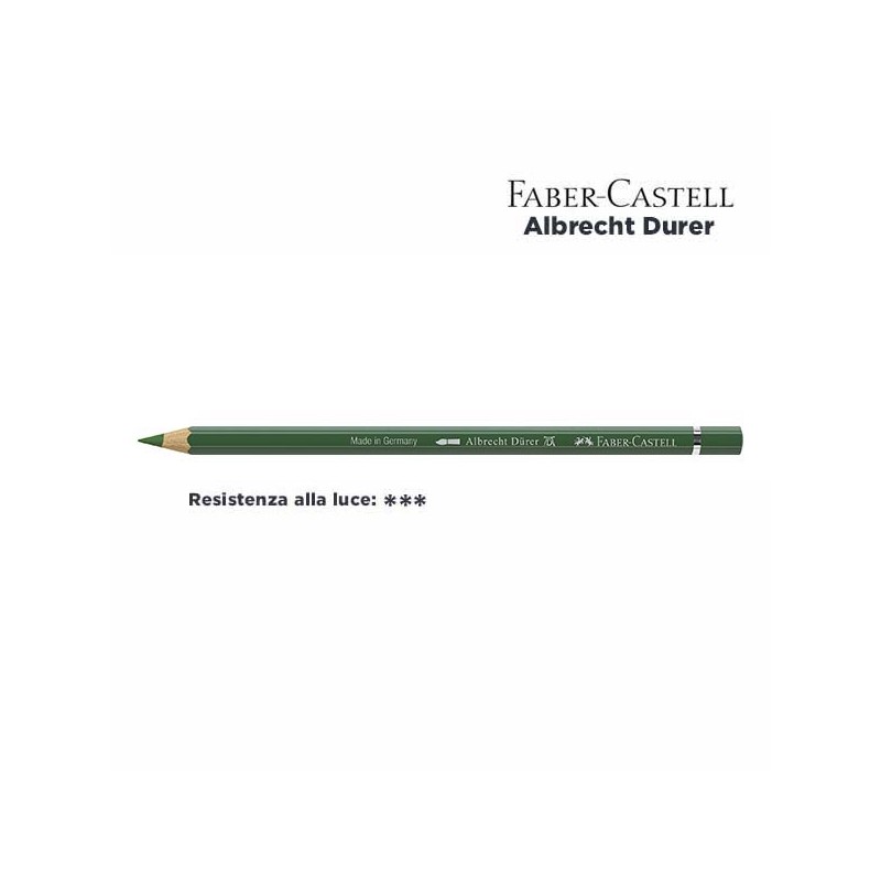 167 - Faber-Castell matita acquerellabile Albrecht Durer Verde Permanente Oliva