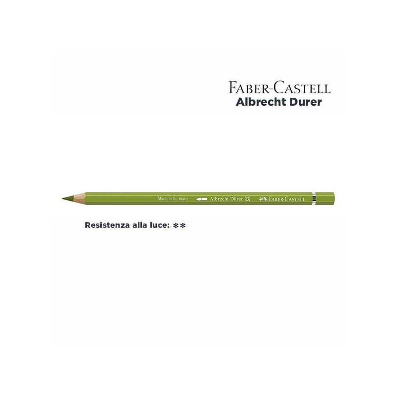 168 - Faber-Castell matita acquerellabile Albrecht Durer Verde Terra Giallastro