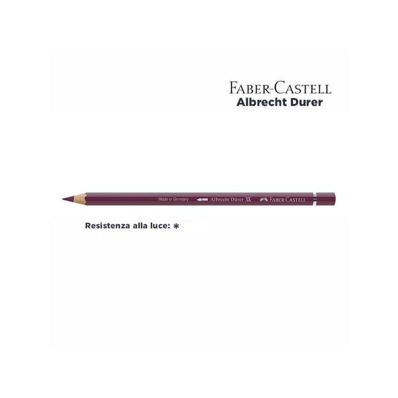 193 - Faber-Castell matita acquerellabile Albrecht Durer Carminio Bruciato