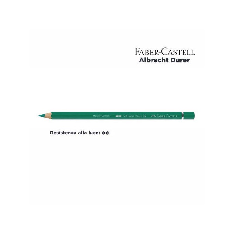 264 - Faber-Castell matita acquerellabile Albrecht Durer Verde Ftalico Scuro