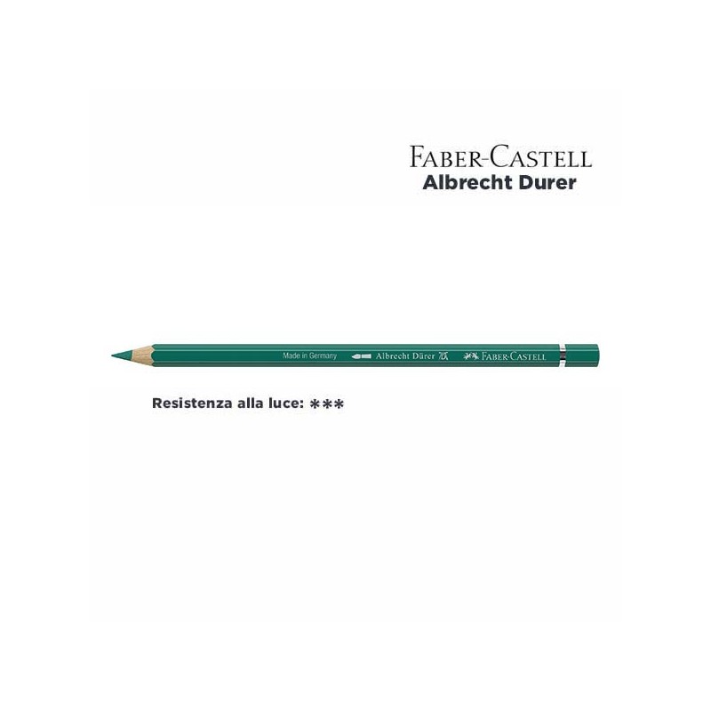 276 - Faber-Castell matita acquerellabile Albrecht Durer Verde Cromo Ossido Ardente