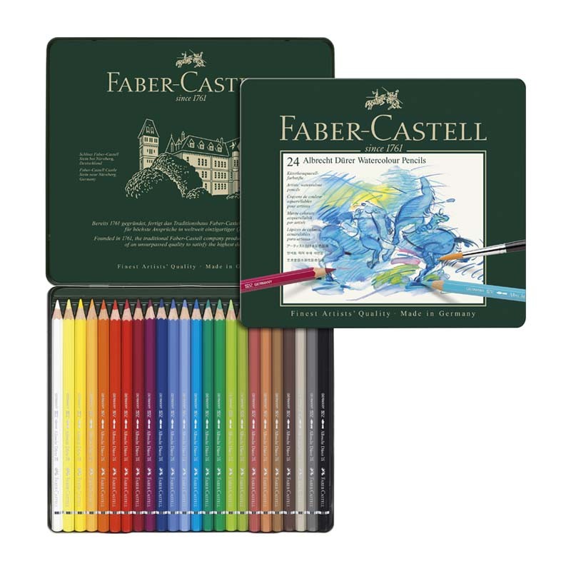 Faber-Castell Albrecht Durer 24 Matite Acquerellabili scatola in metallo