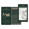 Faber-Castell Design Set 12 Matite Grafite Castell 9000 Scatola in metallo