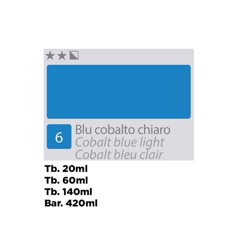 06 - Divolo Olio Accademia Blu Cobalto Chiaro