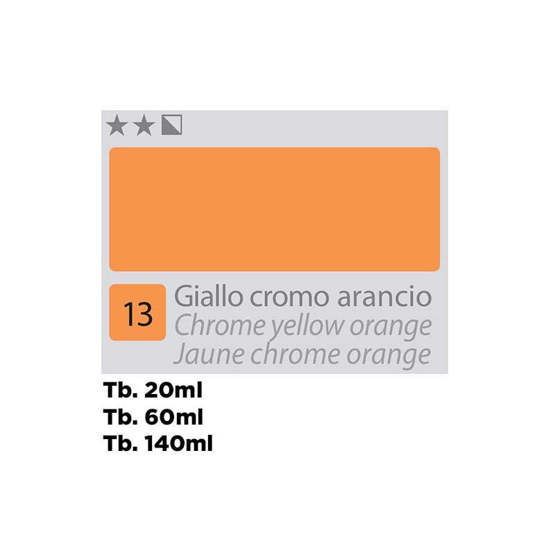 13 - Divolo Olio Accademia Giallo Cromo Arancio