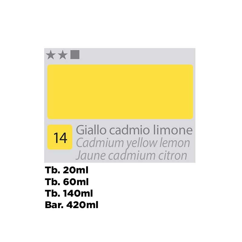 14 - Divolo Olio Accademia Giallo Cadmio Limone