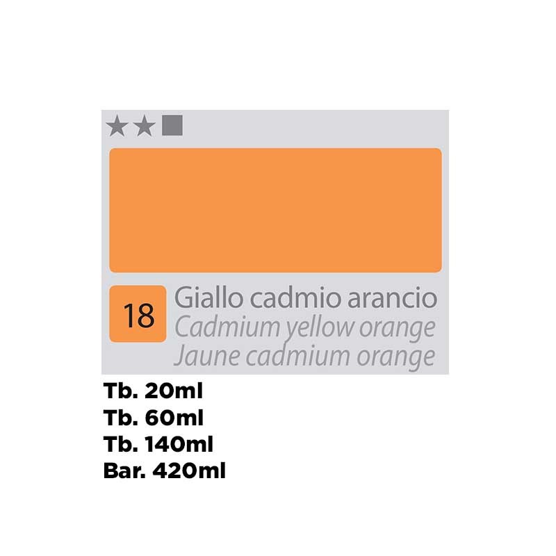 18 - Divolo Olio Accademia Giallo Cadmio Arancio
