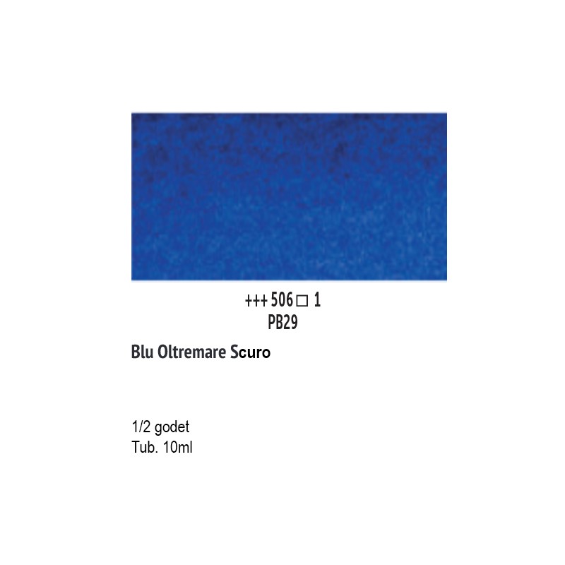 506 - Talens Van Gogh Acquerello Blu Oltremare Scuro