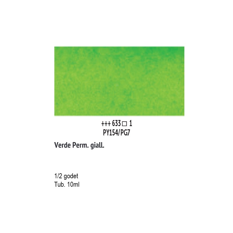 633 - Talens Van Gogh Acquerello Verde Giallastro Permanente