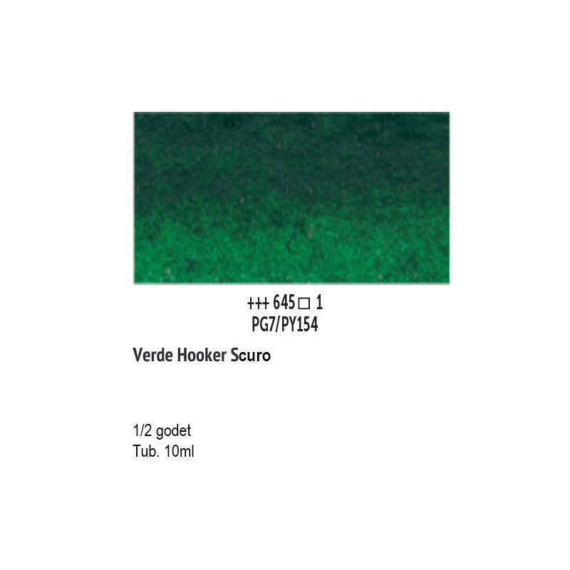 645 - Talens Van Gogh Acquerello Verde Hooker Scuro