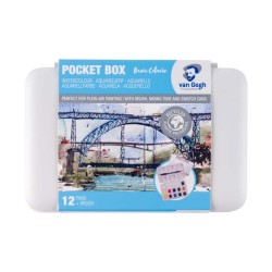 Talens Van Gogh Acquerelli Pocket Box Set 12 1/2 Godet + pennello
