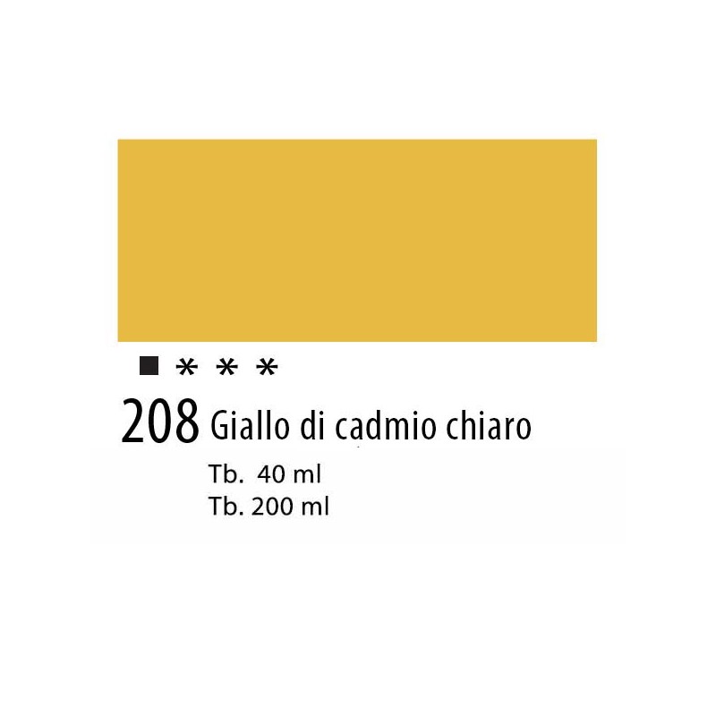 208 - Talens Olio Van Gogh Giallo di cadmio chiaro