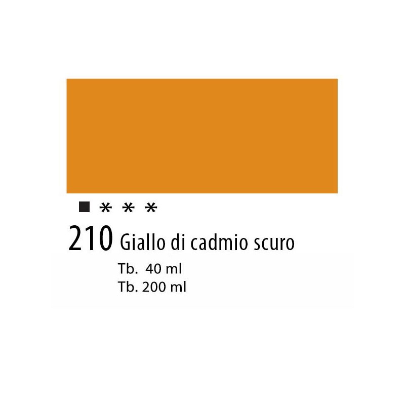 210 - Talens Olio Van Gogh Giallo di cadmio scuro