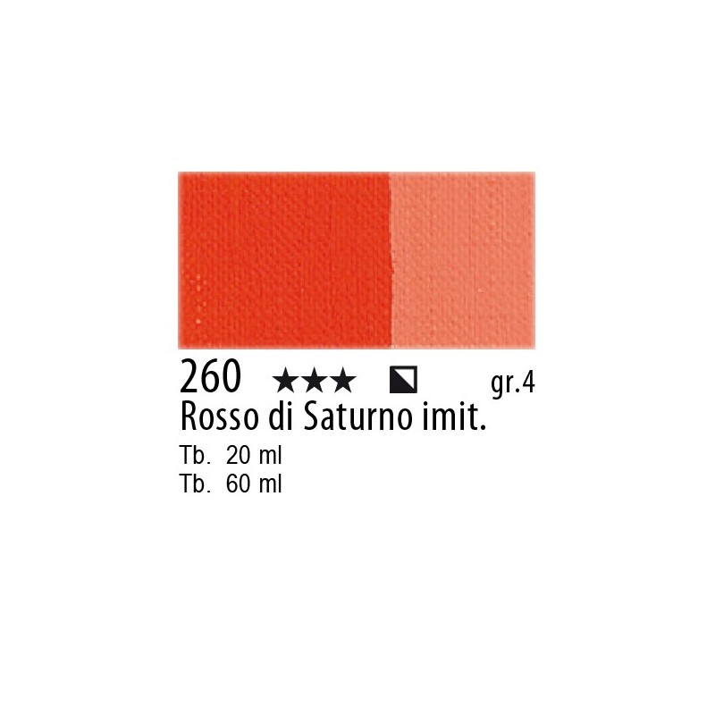 260 - Maimeri Olio Artisti Rosso di Saturno imit.